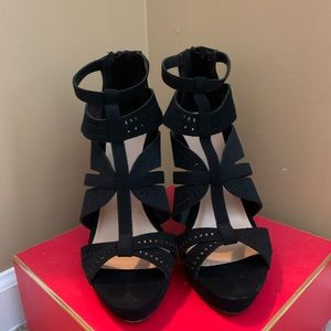 Black stiletto heels